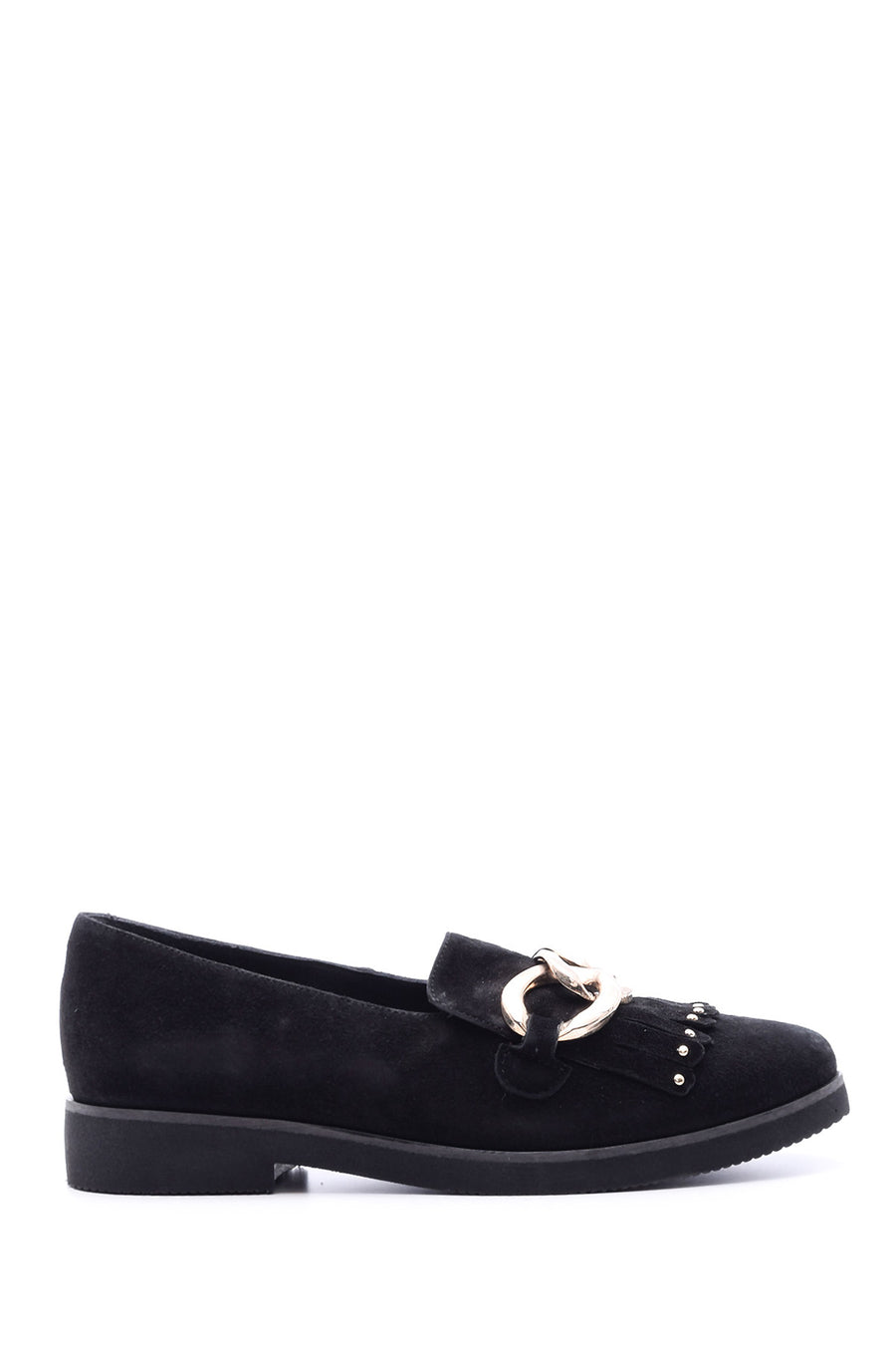 Stone Detailed Women's Leather Shoes 17WFD140210 | Derimod
