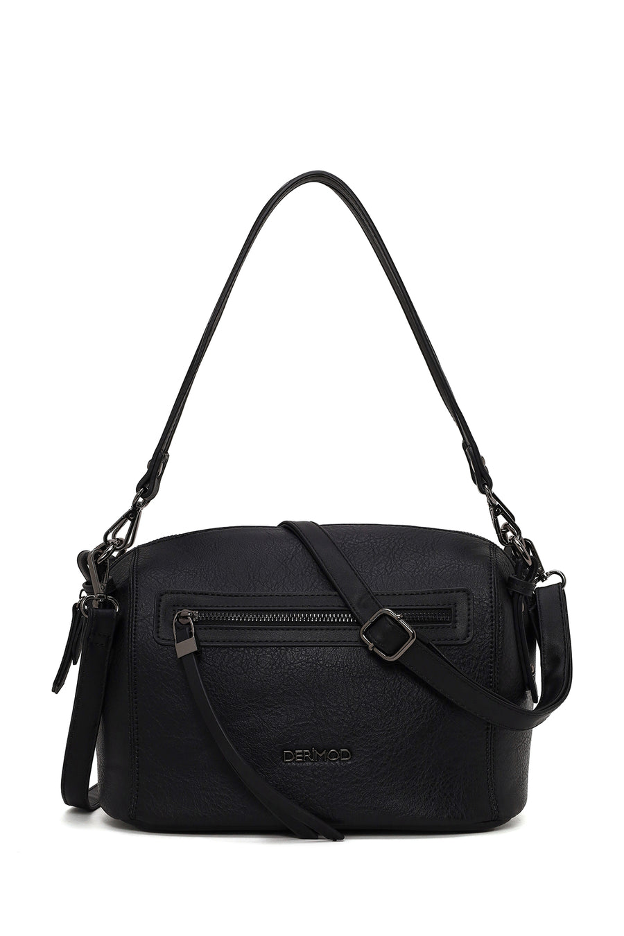 Woman Black Long-Strap Crossbody Bag AB200001SV | Derimod