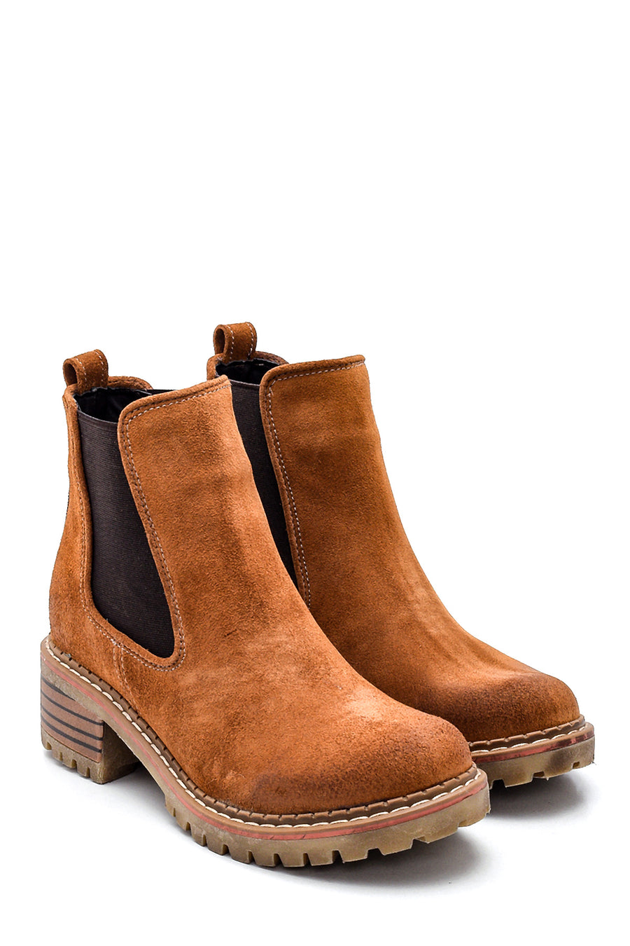 Women's Leather Suede Chelsea Boots