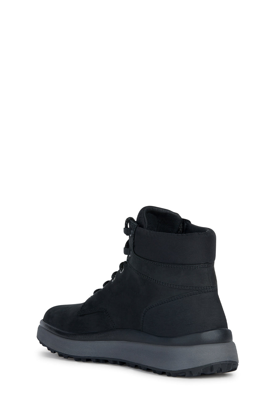 Geox Men's Black Granito Nubuck Leather Casual Boots