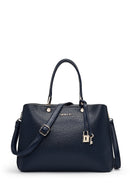 Women's Navy Blue Long Strap Classic Handbag | Derimod