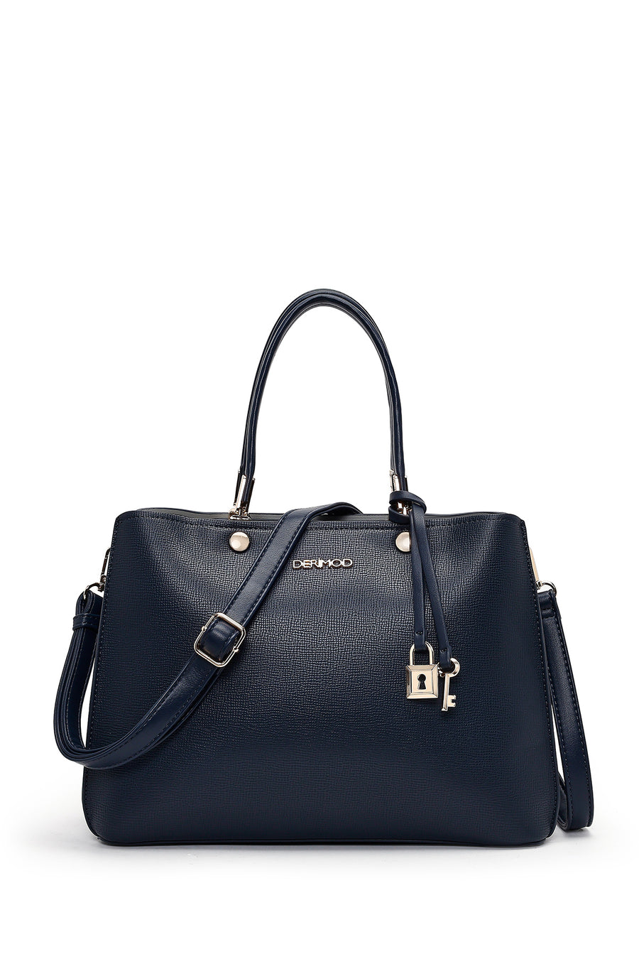 Women's Navy Blue Long Strap Classic Handbag 26PBD283618 | Derimod