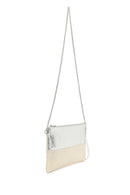 Woman Beige Long Chain Strap Wicker Clutch Bag | Derimod