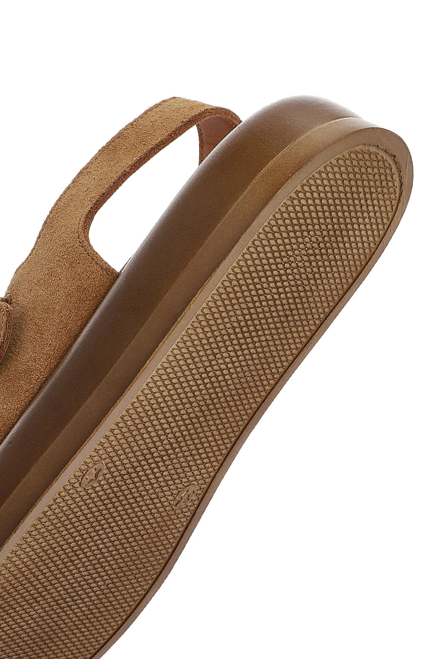 Women's Mink Back Buckle Thick Soled Suede Leather Sandals