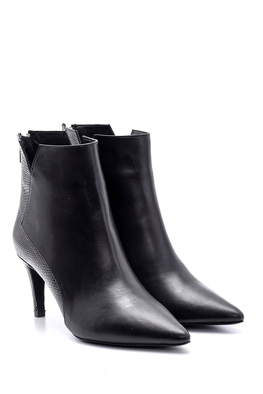 Women's Crocodile Detailed Leather Boots