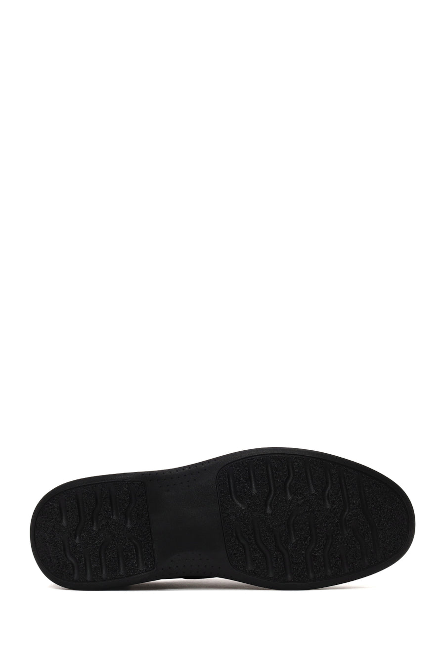 Male Black Lace-up Leather Casual Shoes