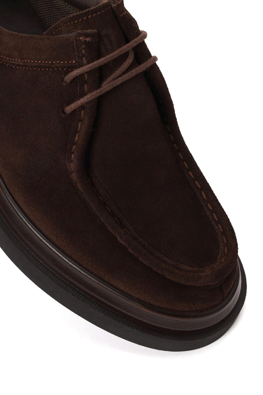 Male Brown Lace-up Suede Casual Shoes