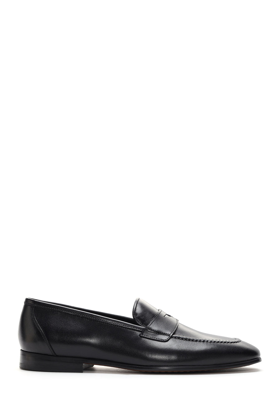 Erkek Siyah Deri Klasik Loafer 23SFD688518 | Derimod