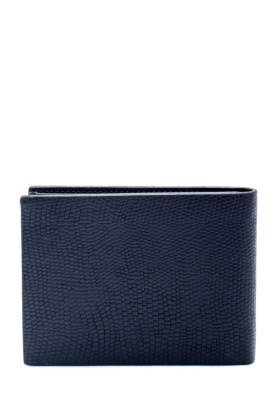 Men's Navy Blue Leather Wallet