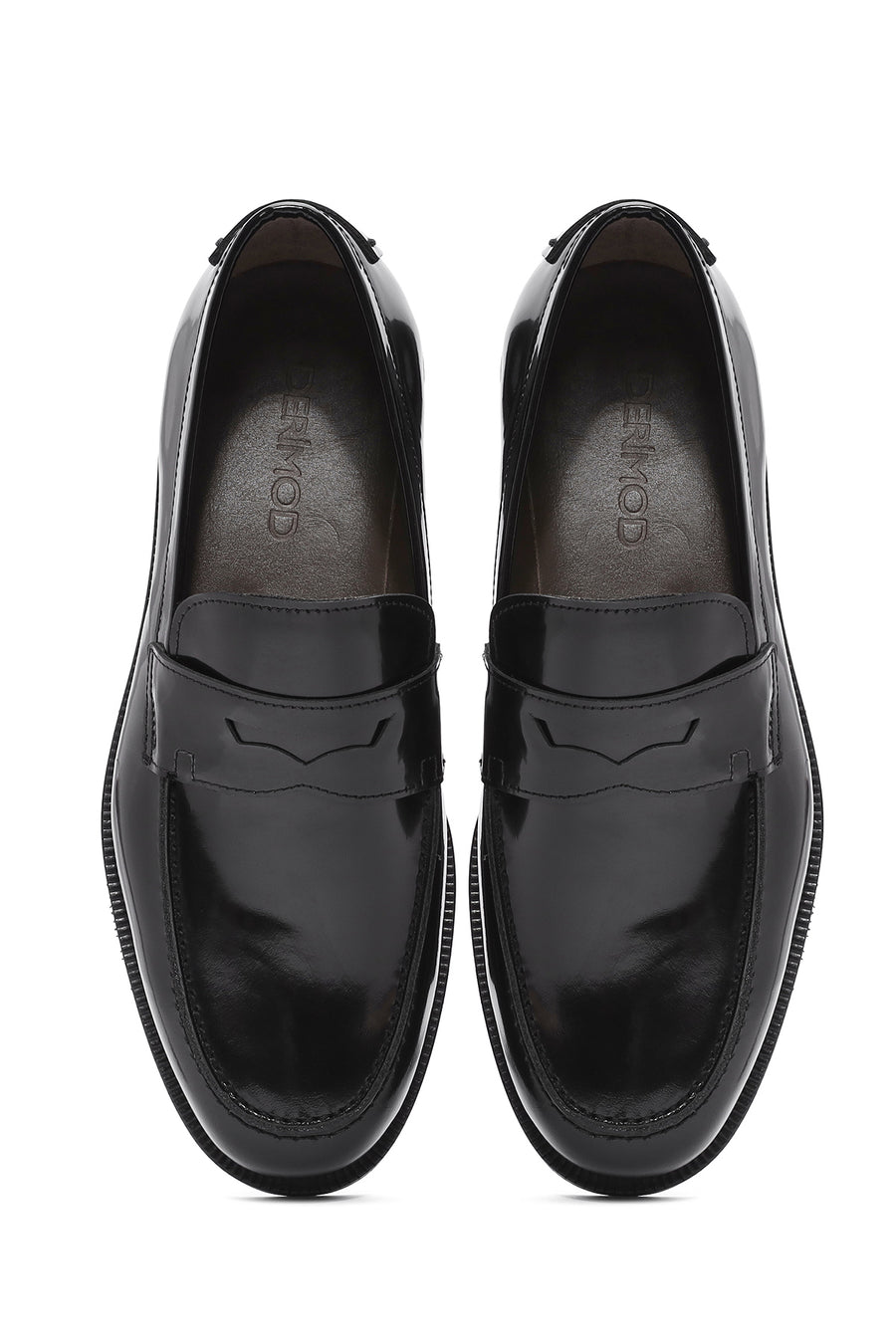 Erkek Siyah Deri Klasik Loafer