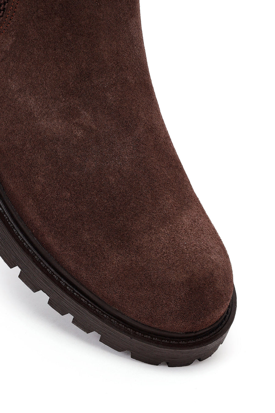Male Brown Suede Chelsea Boots