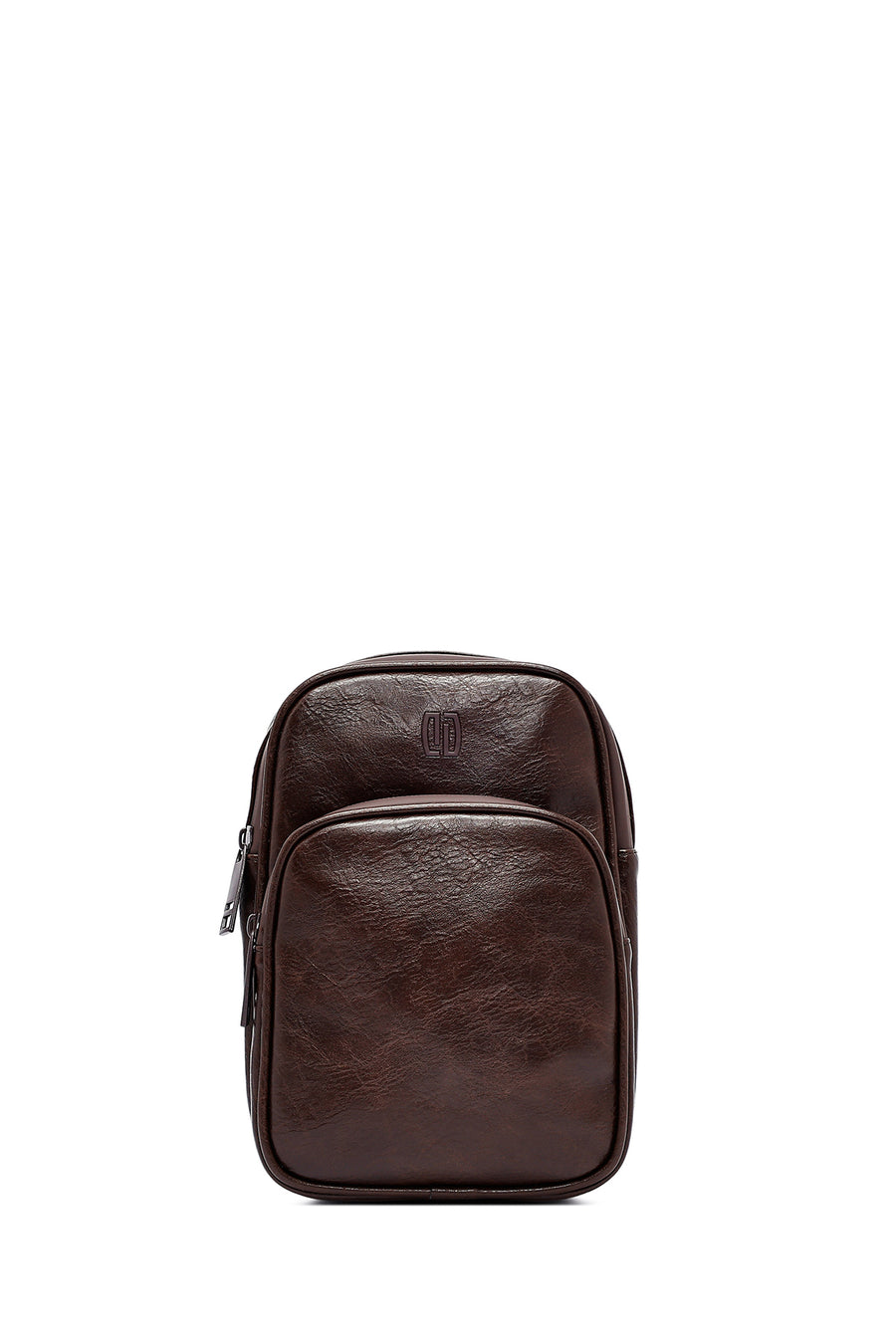 Men's Brown Mini Crossbody Bag