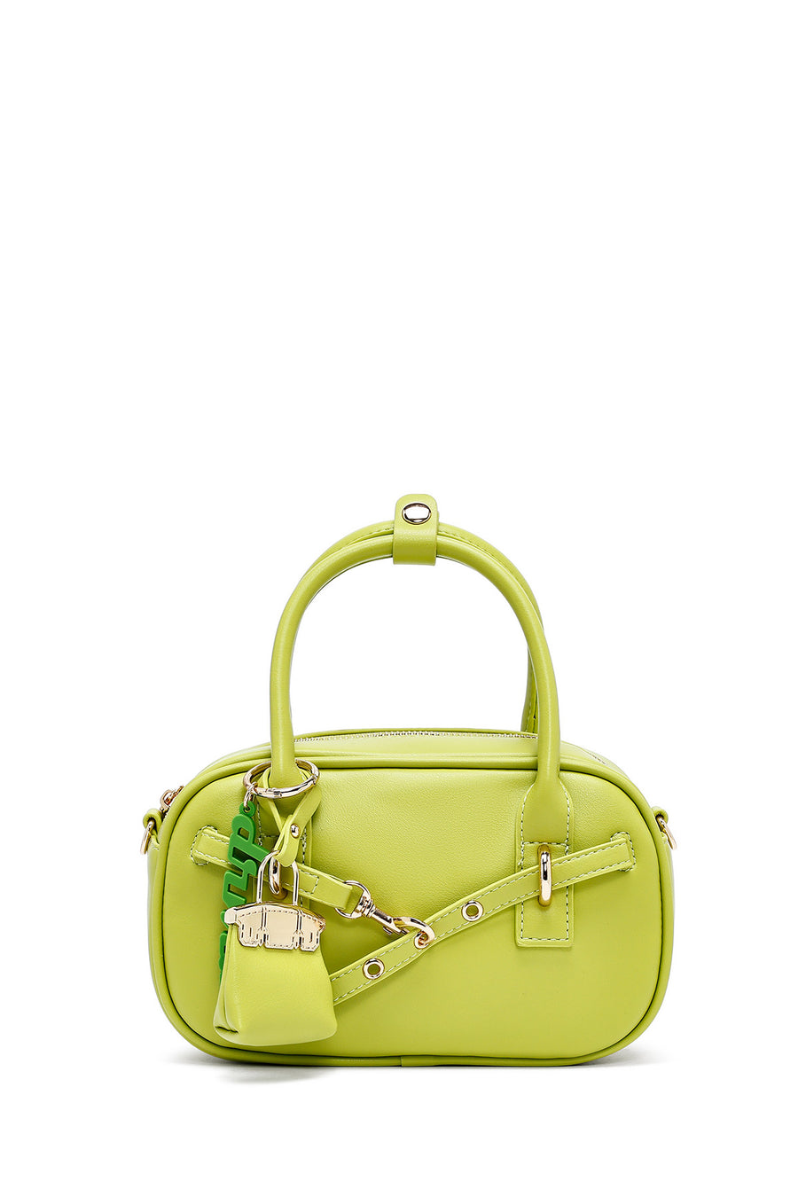 Women's Green Long Strap Accessory Mini Handbag