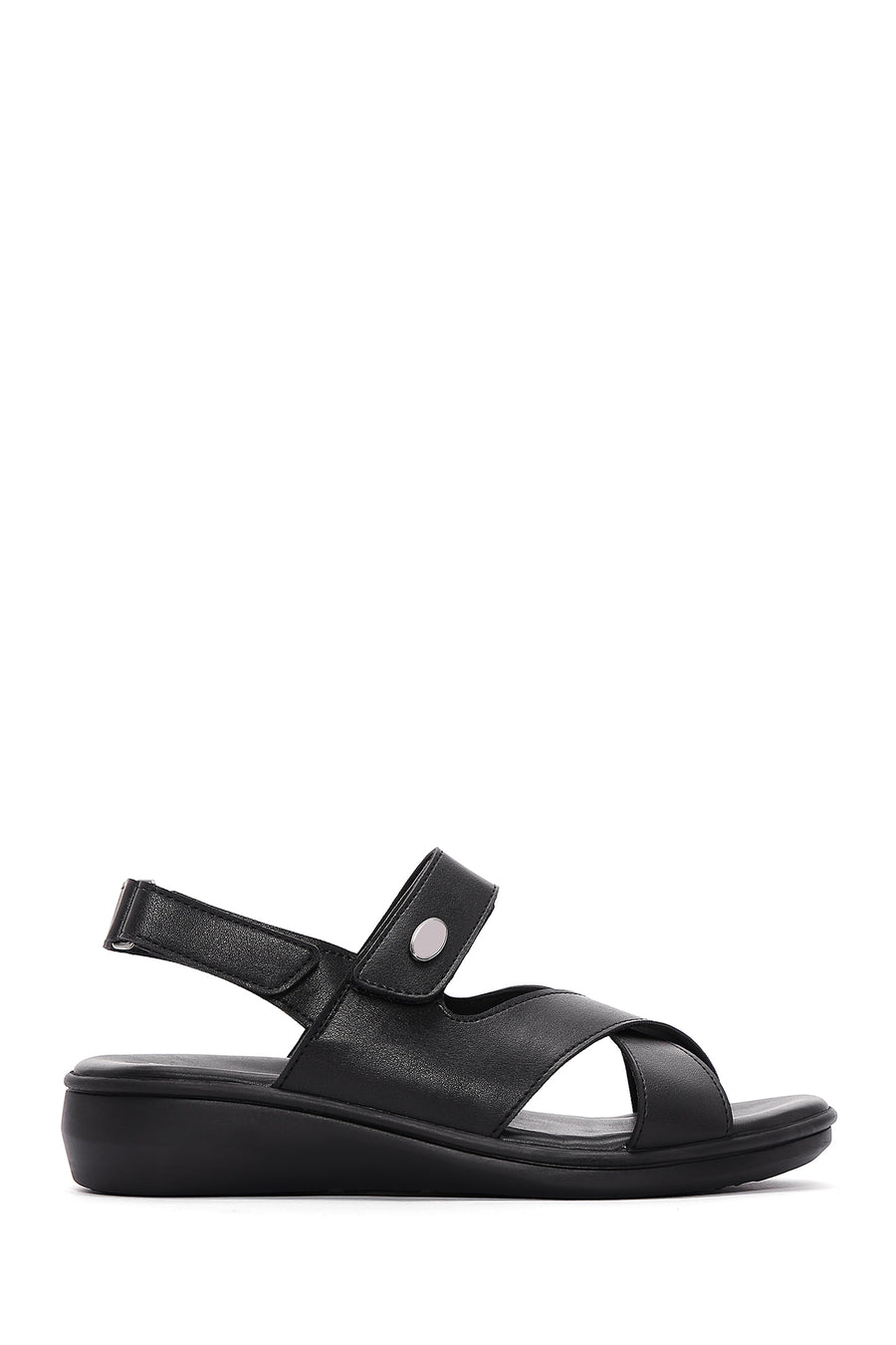 Kadın Siyah Comfort Sandalet 23SFE235718 | Derimod