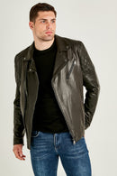 Thompson Men's Leather Jacket | Derimod