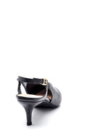Women's Leather Printed Heeled Shoes | Derimod