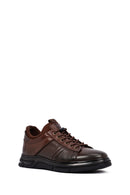 Male Brown Lace-up Leather Casual Sneaker | Derimod