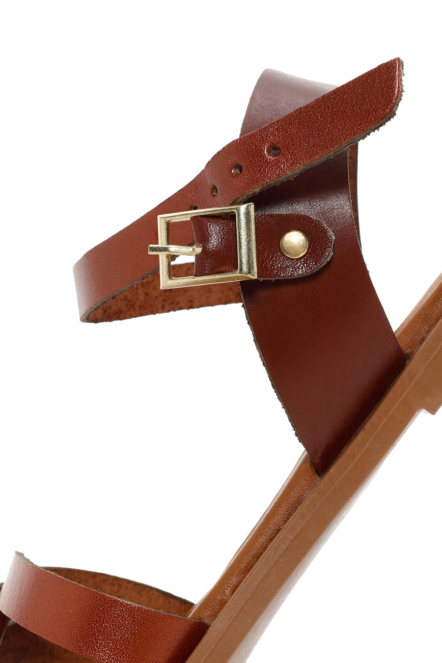 Women's Brown Leather Bodrum Sandals