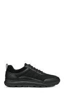 Geox Men's Black Spherica Lace-up Leather Sneaker | Derimod