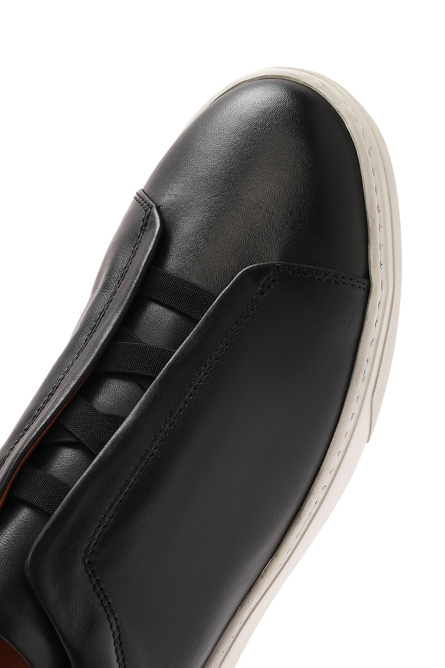 Male Black Leather Sneaker