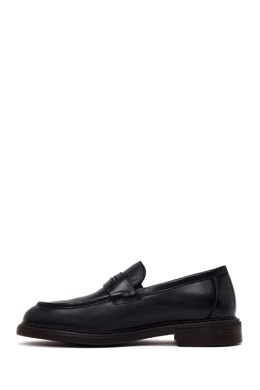 Derimod Black Erkek Siyah Deri Casual Loafer