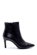 Women's Leather Thin Heeled Boots | Derimod