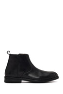 Derimod Black Male Black Zip Closure Leather Boots | Derimod