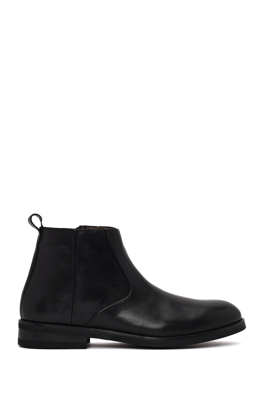 Derimod Black Male Black Zip Closure Leather Boots WM750026DV | Derimod
