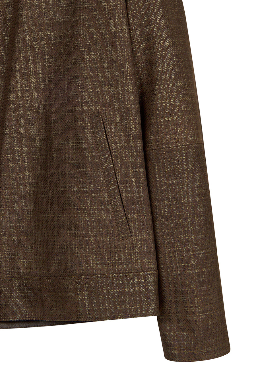 Clint Male Brown Reversible Leather Jacket
