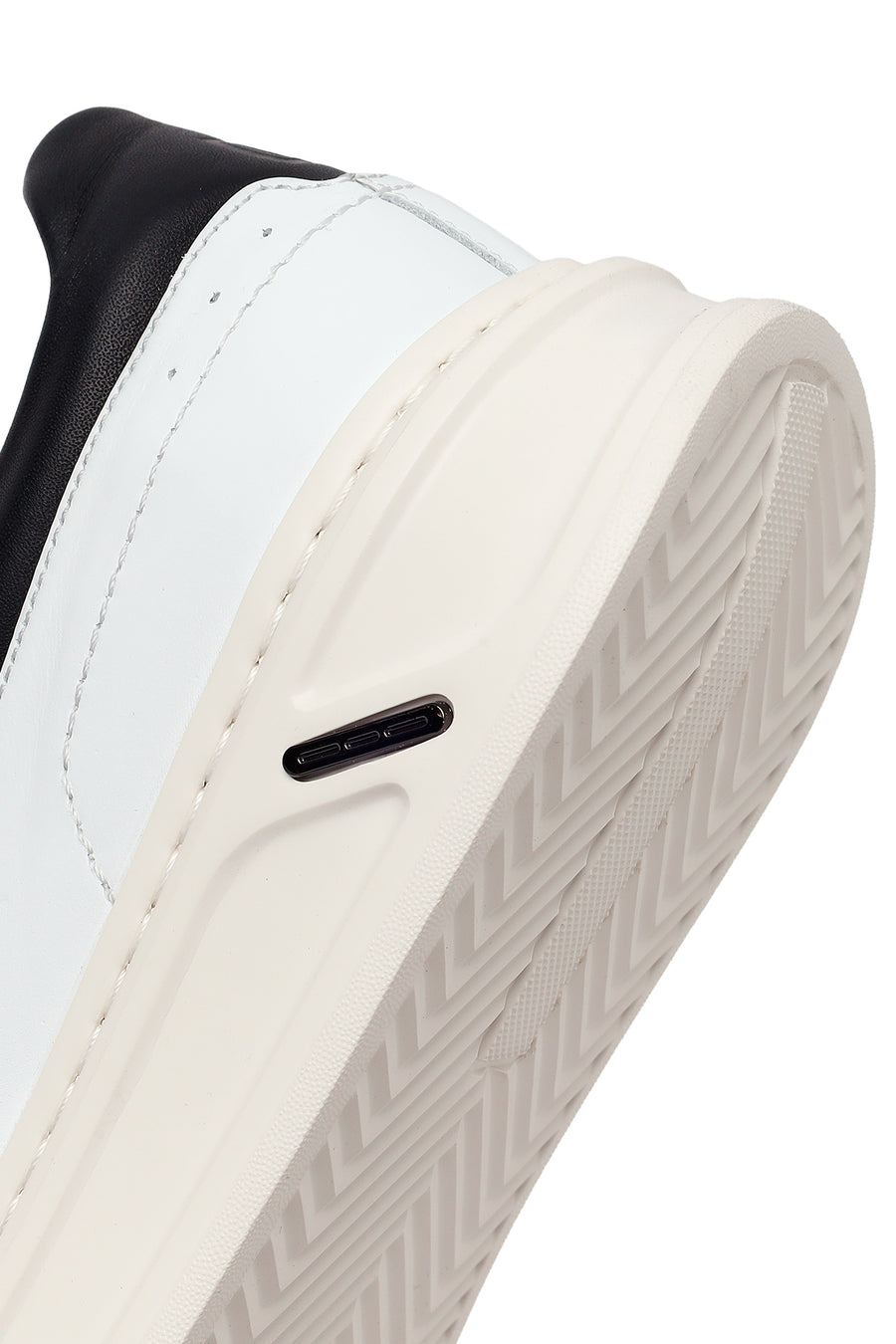 Erkek Beyaz Bağcıklı Deri Sneaker