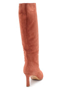 Women's Nubuck Leather Heeled Boots | Derimod