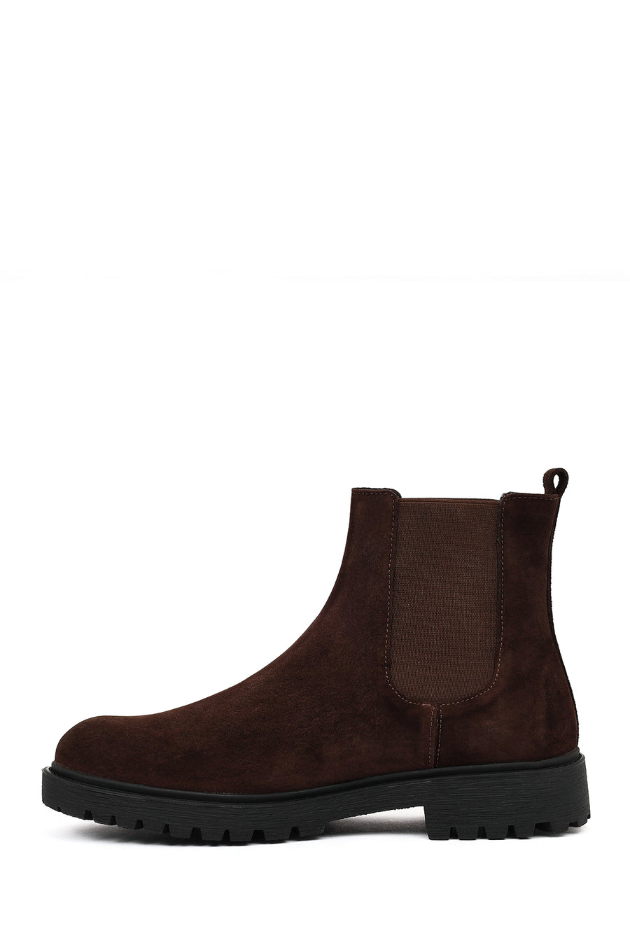 Male Brown Suede Chelsea Boots
