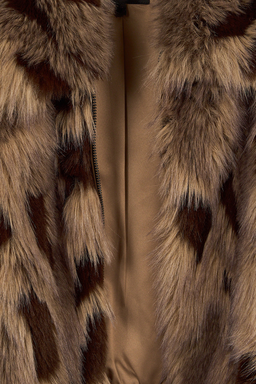 Nevada Woman Brown Oversize Fur Teddy Coats