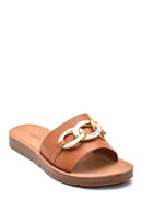 Women's Chain Detailed Slippers | Derimod