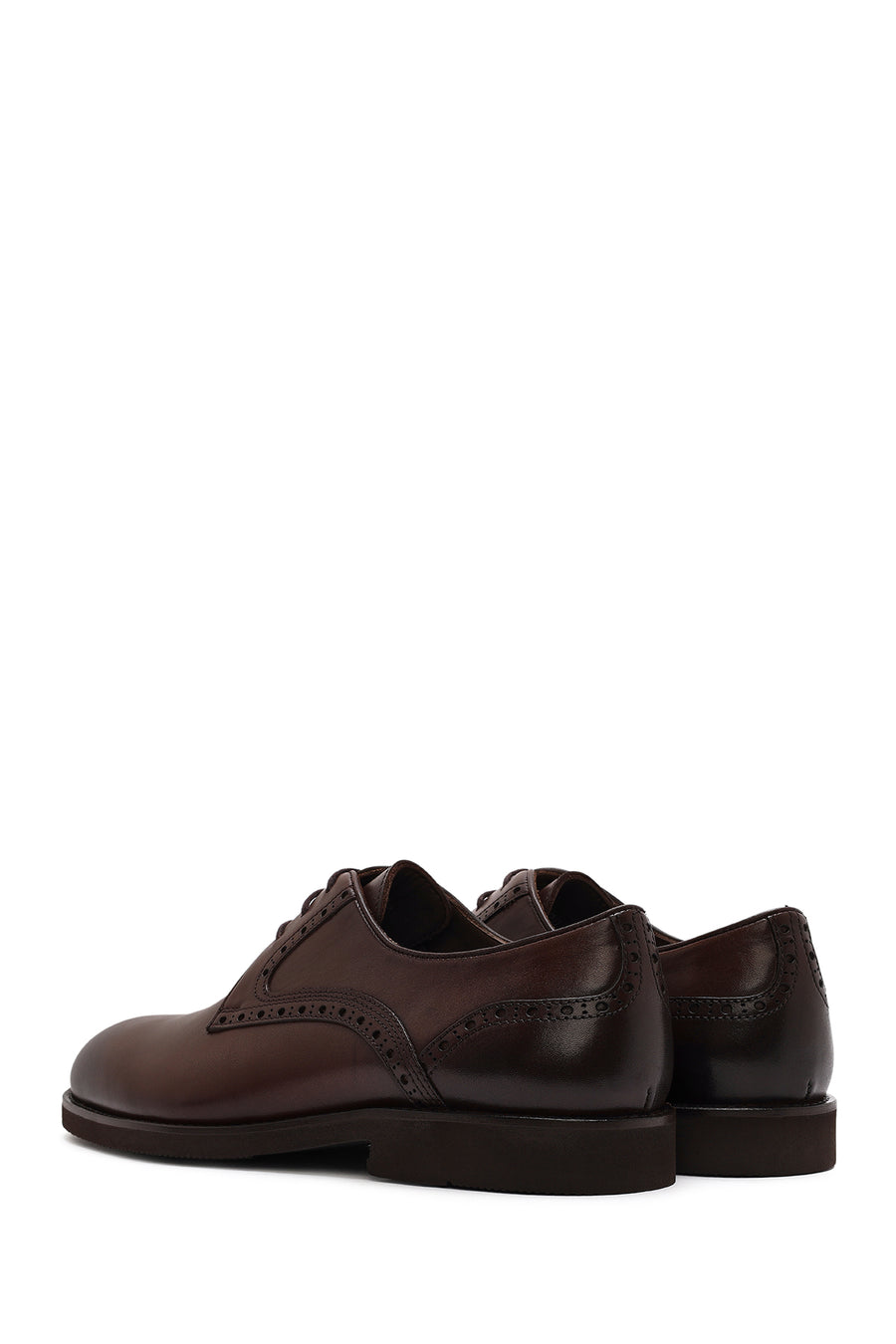 Men's Brown Laced Leather Classic Shoes
