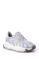 Women's Silver Sneaker | Derimod