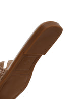 Women's Beige Stone Slippers | Derimod