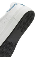 Women's White Lace-Up Leather Sneaker | Derimod