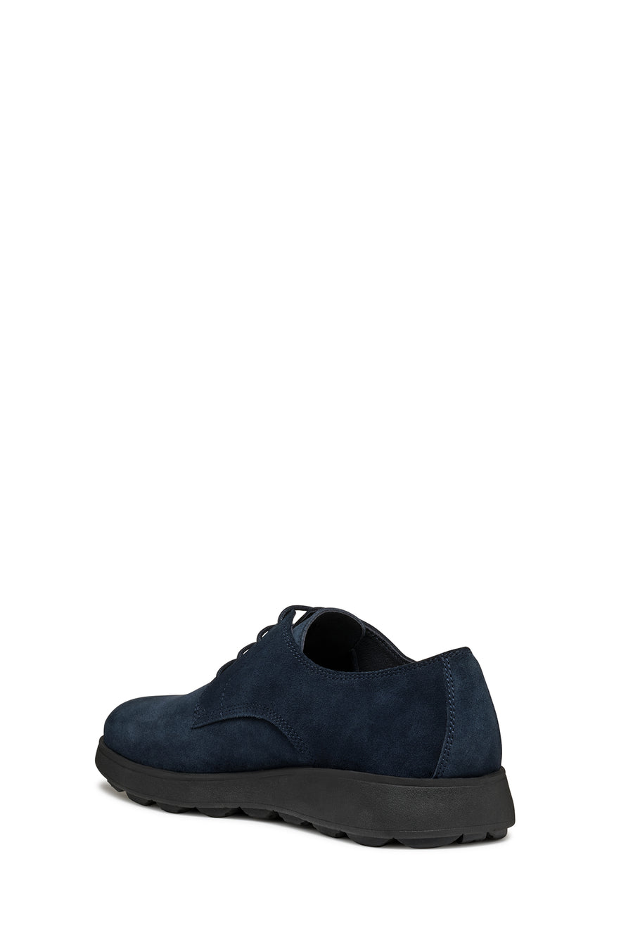 Geox Men's Navy Blue Spherica Ec10 Lace-Up Suede Leather Casual Shoes