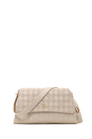 Woman Cream Printed Classic Shoulder Bag | Derimod