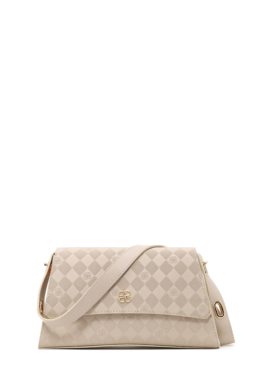 Woman Cream Printed Classic Shoulder Bag WB500007SB | Derimod