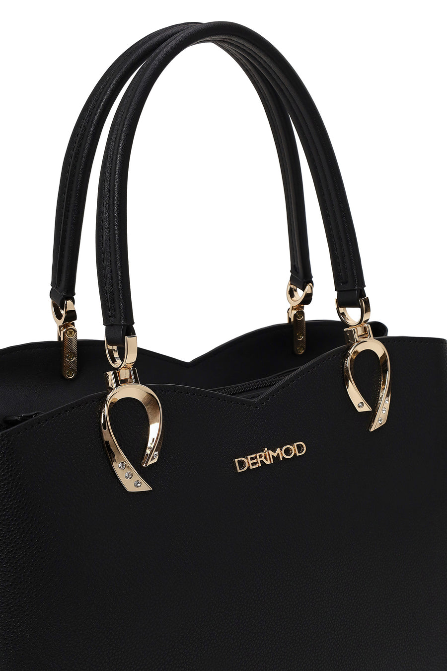 Woman Black Long-Strap Shoulder Bag