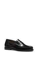 Geox Erkek Siyah U Recanati - Brushs.Lea Deri Loafer | Derimod