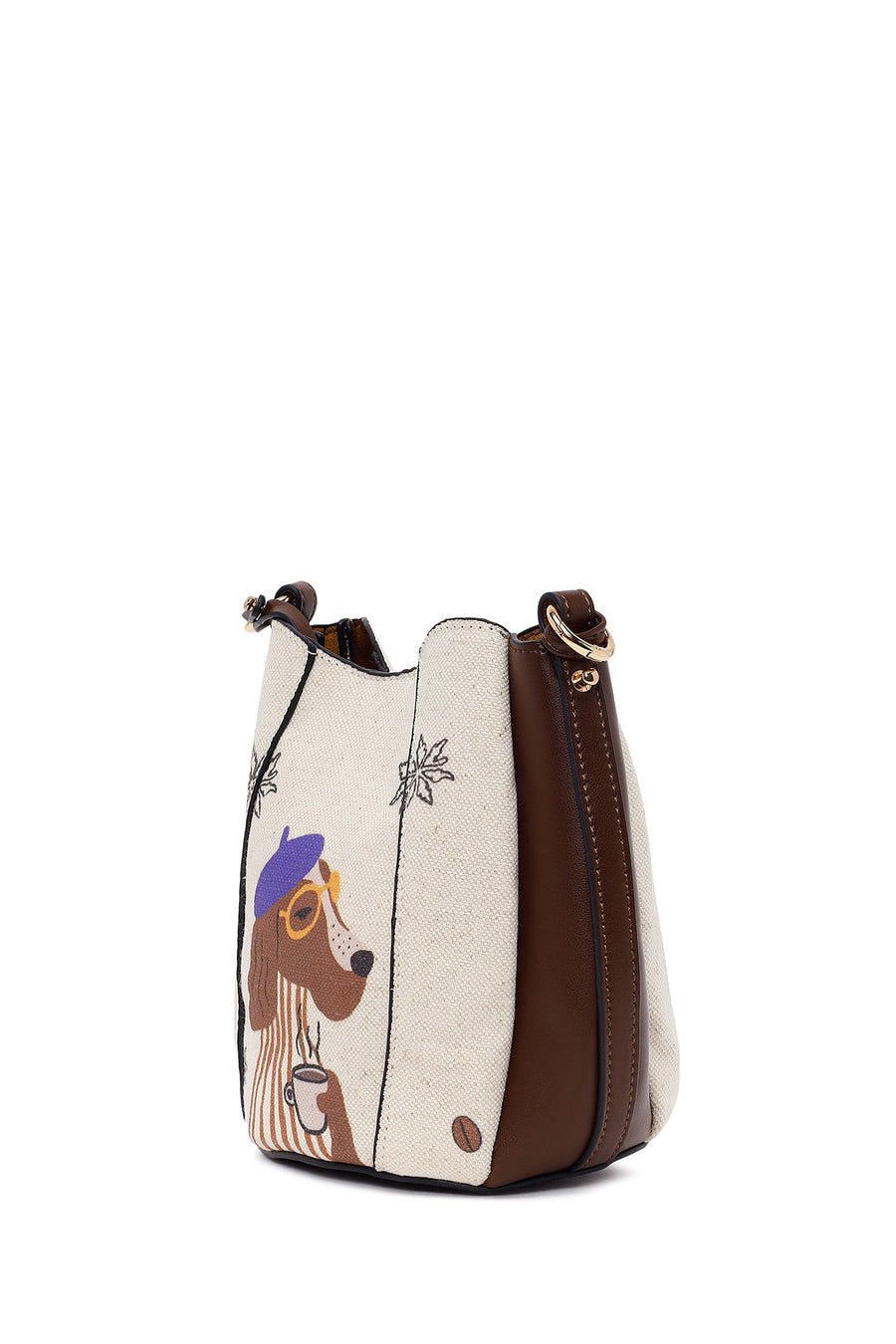 Woman Multicolored Patterned Shoulder Bag