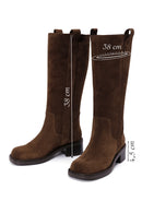 Women's Brown Suede Leather Boots | Derimod