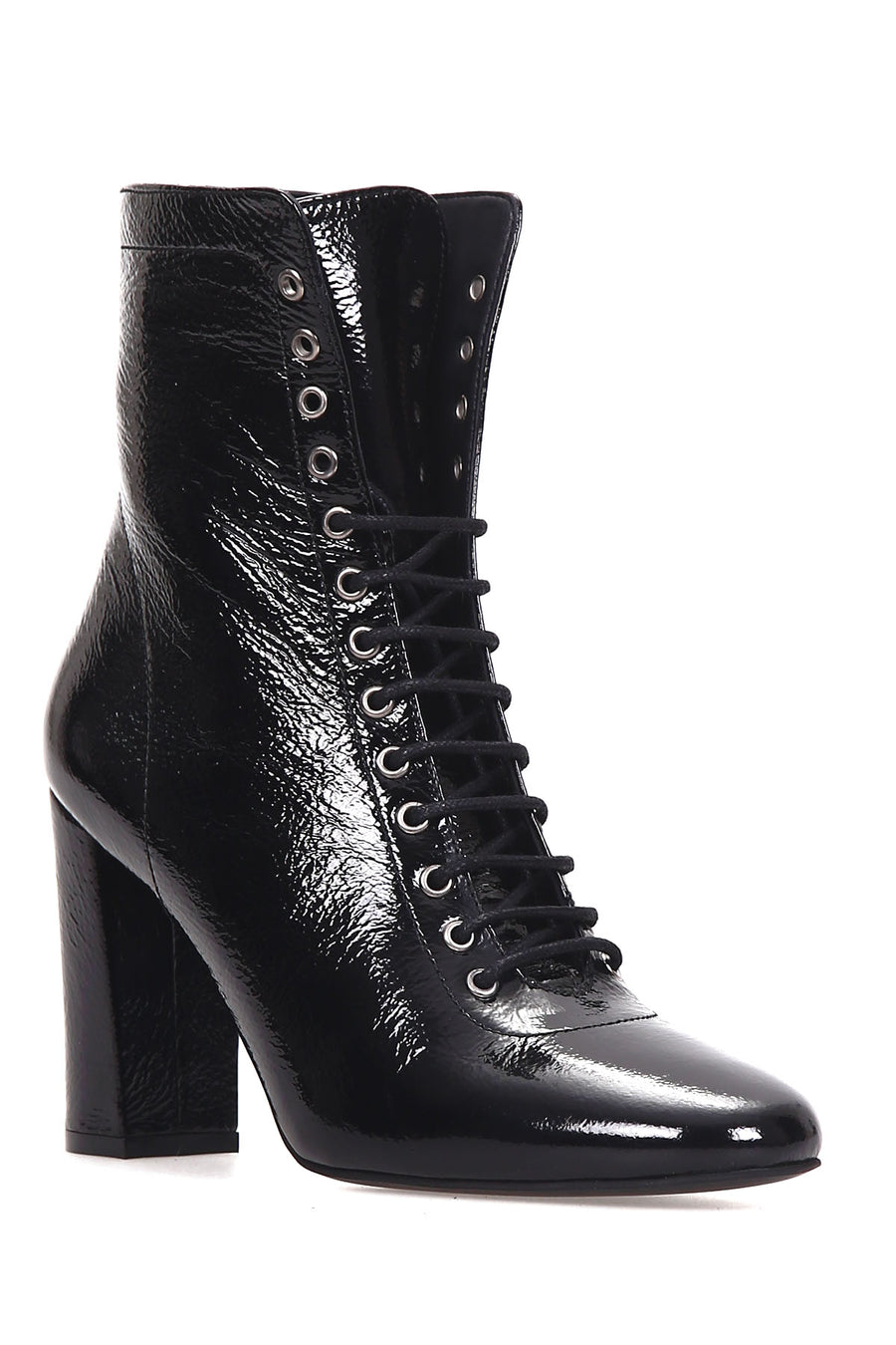 Women's Heeled Patent Leather Boots