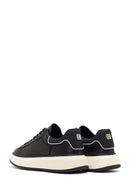 Erkek Siyah Kalın Tabanlı Deri Sneaker | Derimod