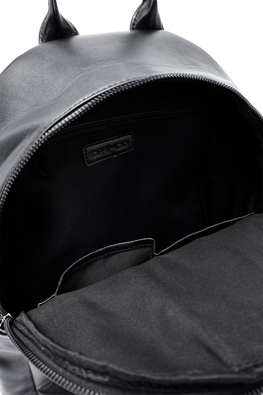 Women's Black Patterned Backpack