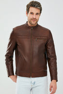 Henry Men's Leather Jacket | Derimod