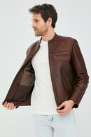 Henry Men's Leather Jacket | Derimod